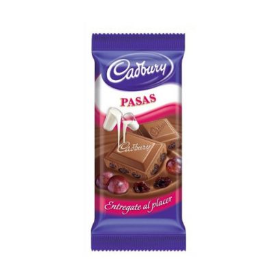 chocolate Cadbury pasas catalogo